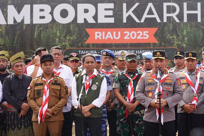 Kapolda Riau, Gubernur, dan Danrem Deklarasi Jambore Karhutla 2025