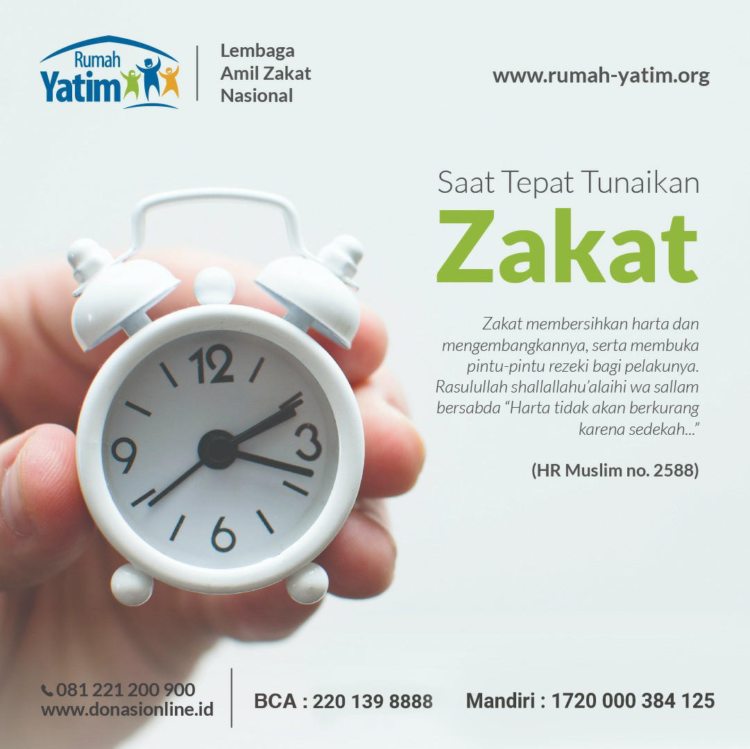 Saat Tepat Tunaikan Zakat