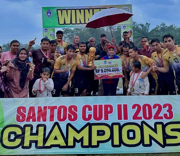 Sungai Hijau FC Juara, Haswinda Resmi Tutup Turnamen Santos Cup 2023