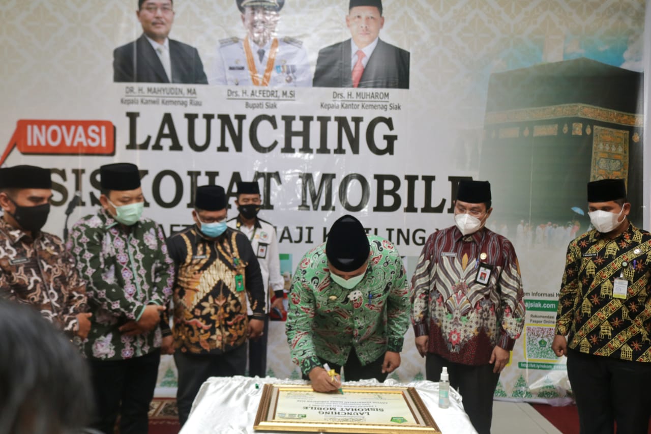 Bupati Siak Luncurkan Layanan Siskohat Mobile