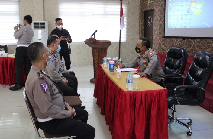 Polresta Pekanbaru Terima Kunjungan dari Tim Puslitbang Polri