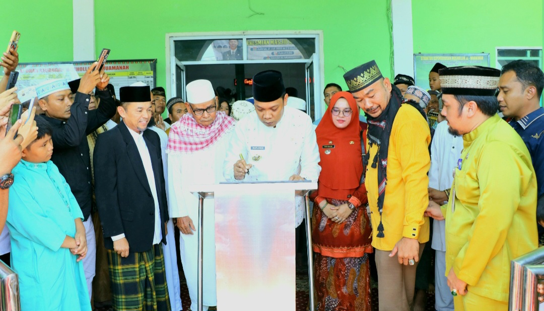 Pj Wali Kota Muflihun Resmikan Masjid Al-Muamanah