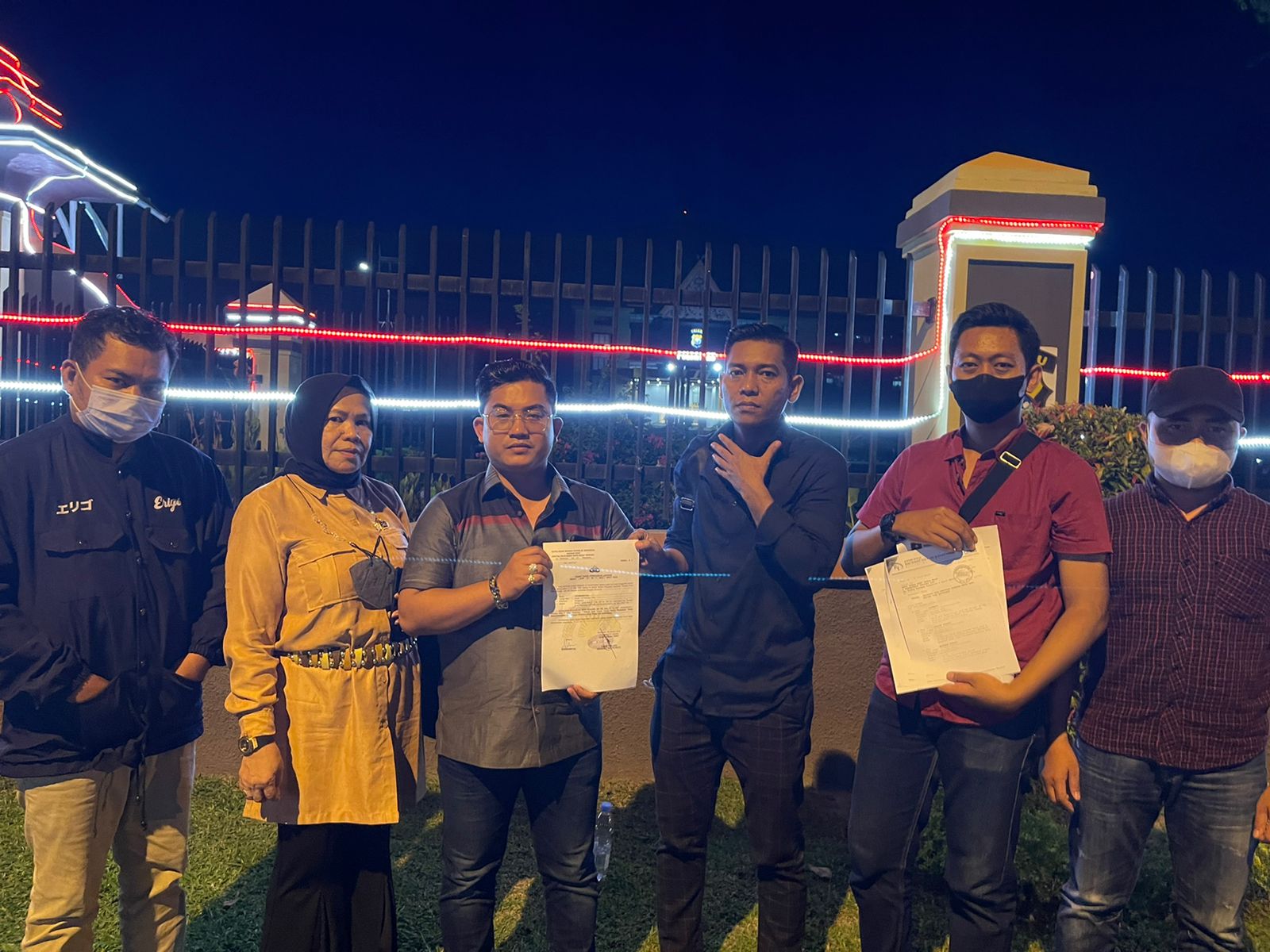LAWYER MIRWANSYAH  BUAT LAPORAN KE POLDA RIAU USAI DIUSIR MEDIATOR DISNAKER