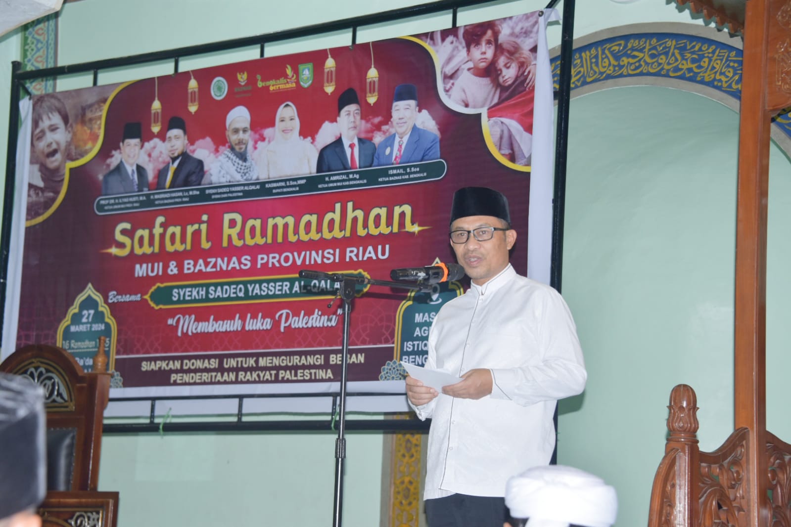 Bupati Kasmarni Sambut Baik Safari Ramadhan MUI dan Baznas Riau, Dalam Rangka Basuh Luka Palestina