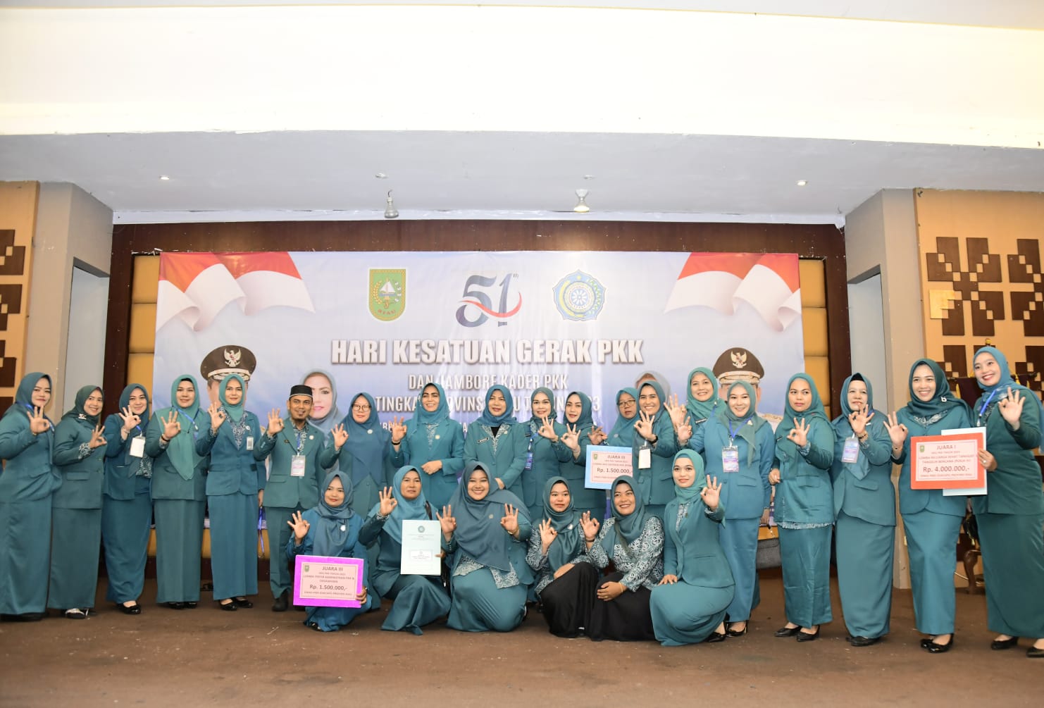 PKK Kabupaten Bengkalis Menang 3 Perlombaan pada HKG ke-51 Tingkat Provinsi