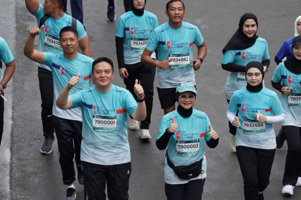 Kapolda Riau Ikut Lari Marathon Bhayangkara Run Bersama 10.000 Peserta, Begini katanya