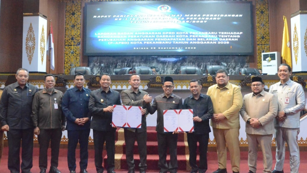 APBD Perubahan Pekanbaru 2026 Disahkan Rp3,2 Triliun, Fokus Infrastruktur dan Pendidikan