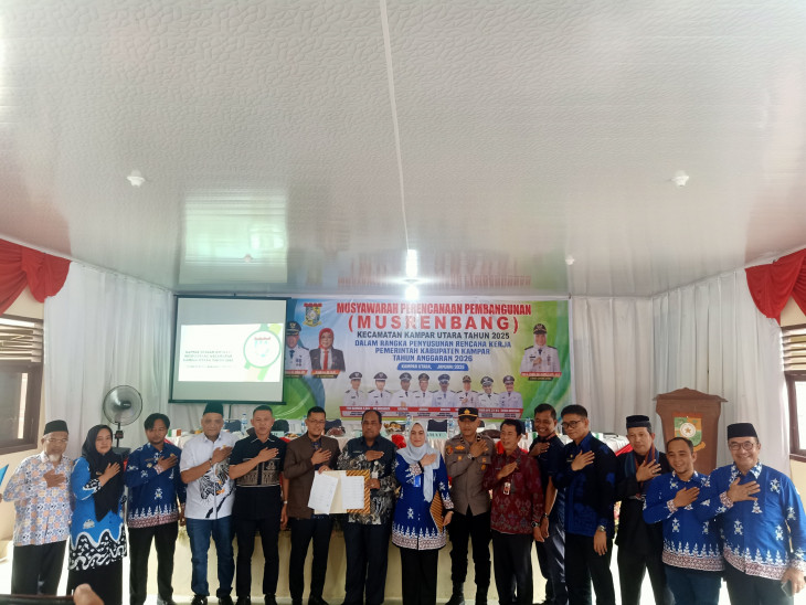 Buka Musrenbang di Kecamatan Kampar Utara, Asisten II Setda Kampar Suhermi, ST Terima Aspirasi Skala Prioritas