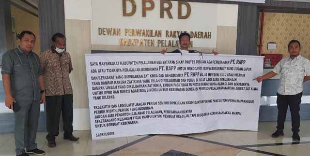 Tambah Masalah Lagi, PT RAPP Kembali di Demo Warga Pelalawan Terkait Zat Kimia Berbahaya