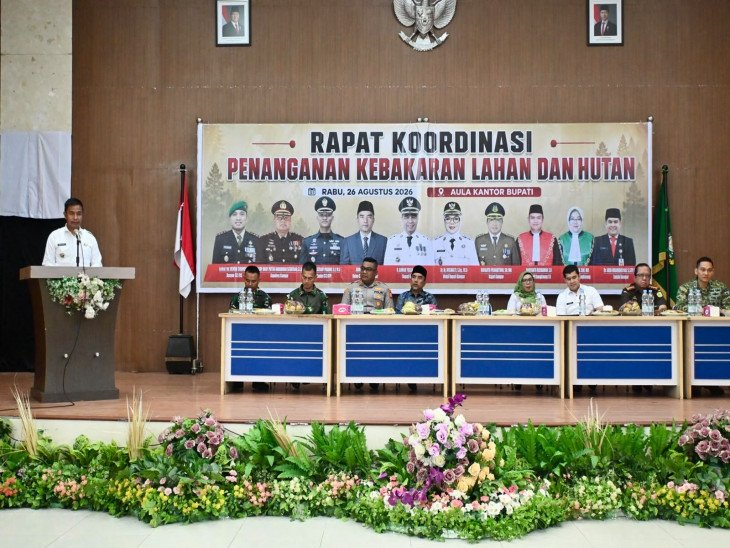 Bupati Kampar Bersama Forkopimda Gelar Rakor Penanganan Karhutla, Tegaskan Komitmen Bersama Cegah Kebakaran Hutan dan Lahan