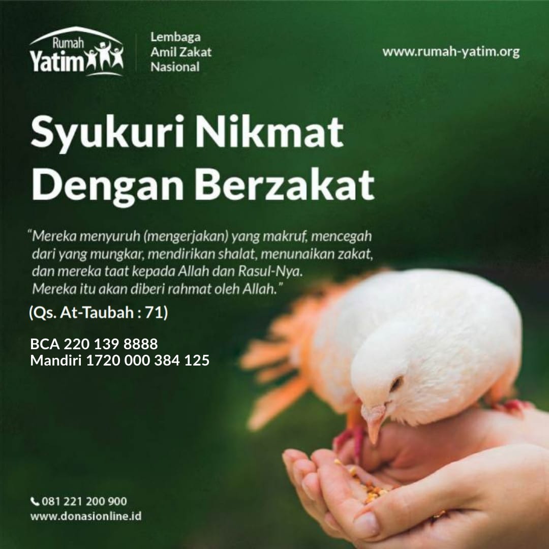 Syukuri Nikmat Dengan Berzakat