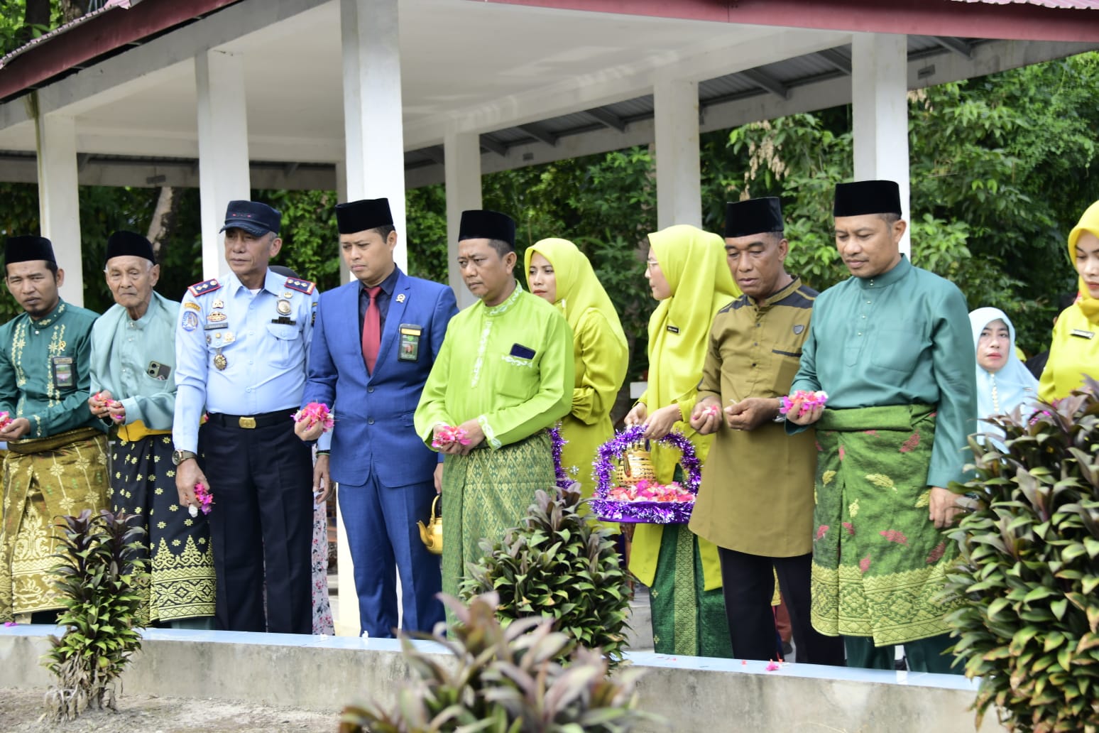 Rangkaian Hari Jadi Bengkalis, Wabup dan Forkopimda Ziarah Makam Dara Sembilan
