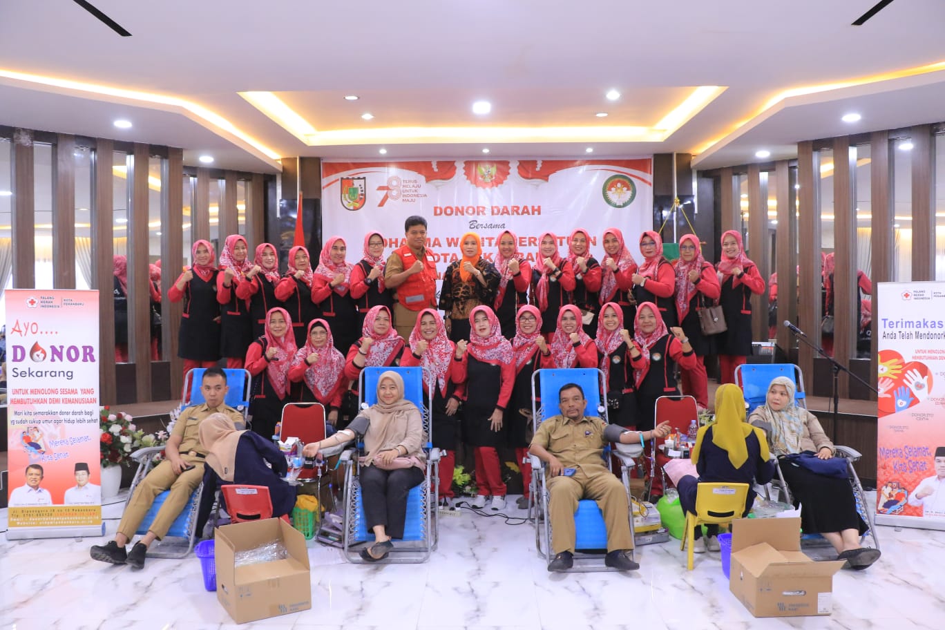 HUT ke-78 RI, DWP Pekanbaru Gelar Aksi Donor Darah