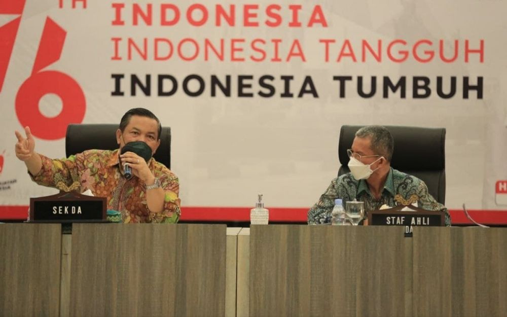 SF Hariyanto Pimpin Rapat Rancangan APBD 2022 Secara Virtual