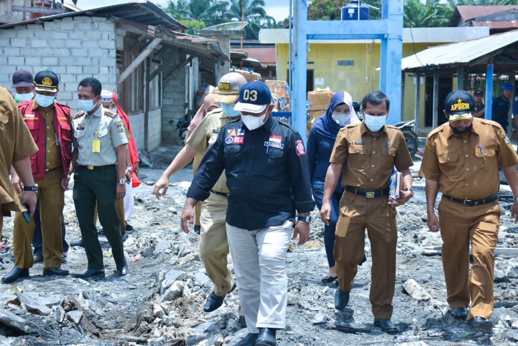 Bupati Berharap, Seminggu Sebelum Ramadhan, Pasar Sikijang Sudah Bisa di Fungsikan