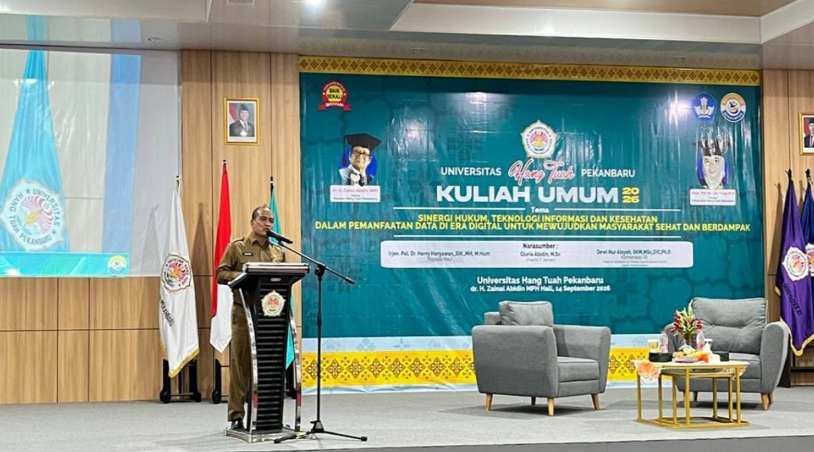 Pemprov Riau Dorong Integrasi Data Kesehatan dari Puskesmas hingga RS di Kuliah Umum UHTP