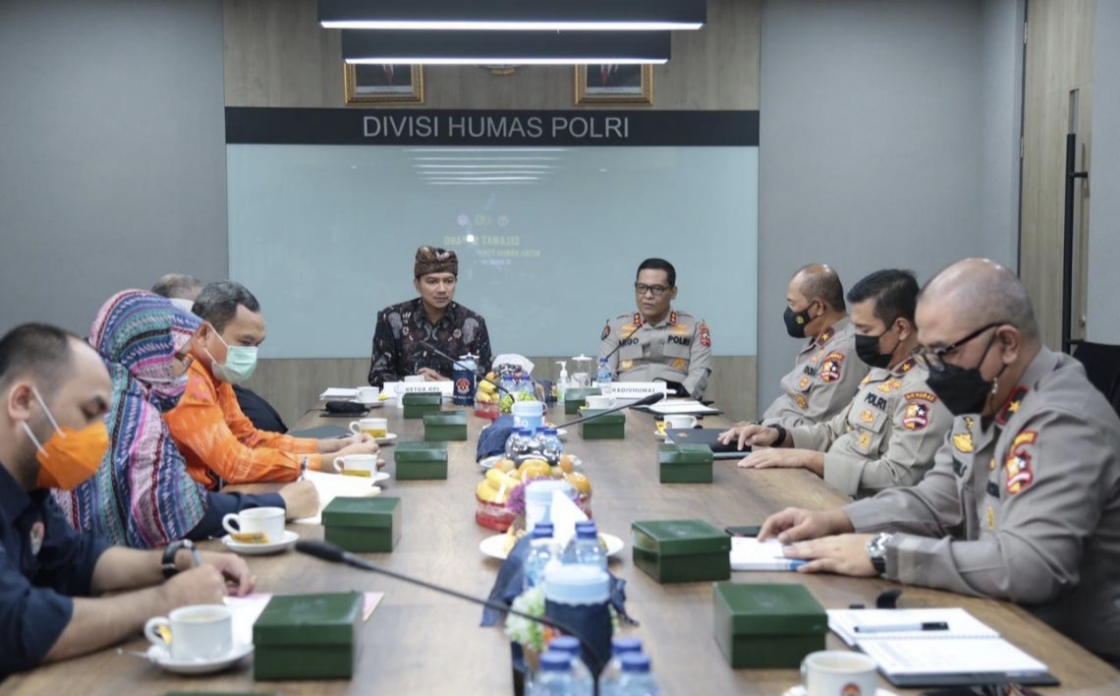 Polri Bersama KPI Lakukan Audiensi Terkait Peringatan Hari Penyiaran Nasional