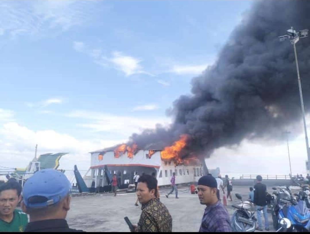 Saat Perbaikan, KMP Permata Lestari I Alami Kebakaran