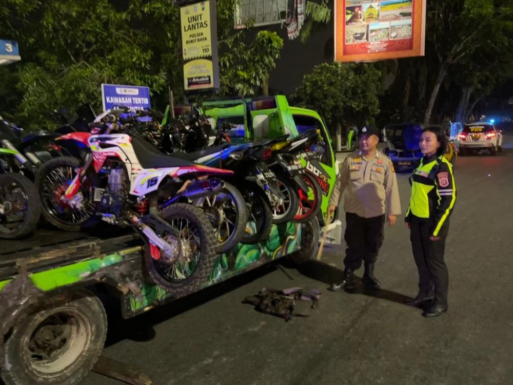 Patroli Malam, 45 Motor Diamankan Polresta Pekanbaru