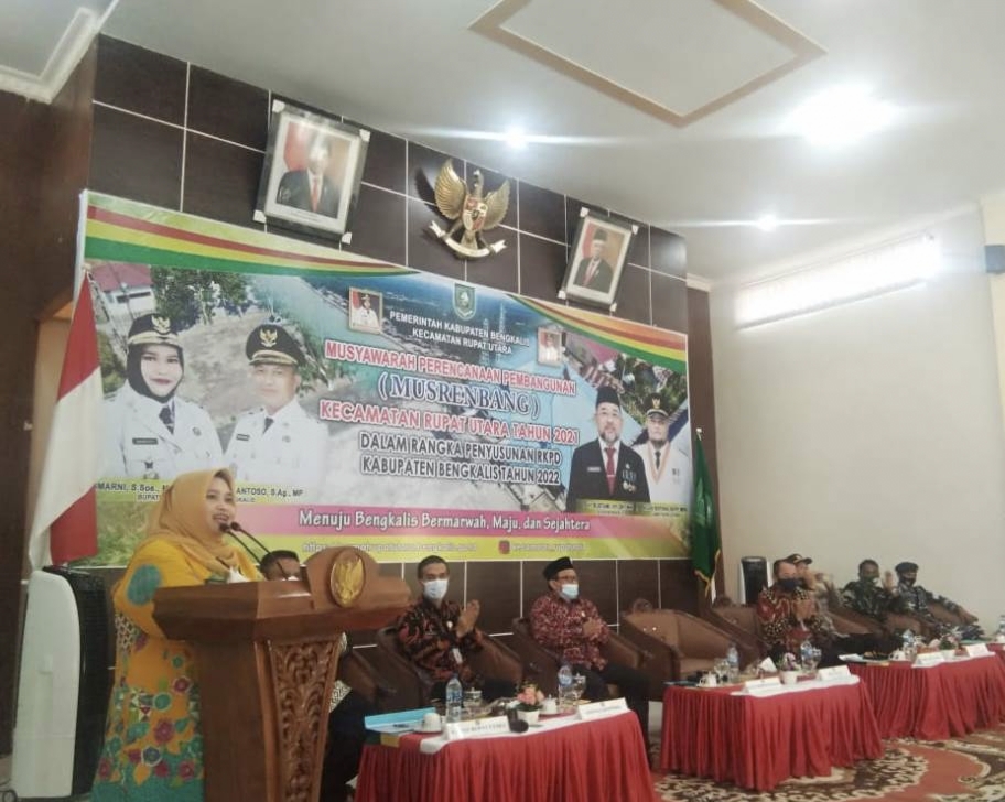 Musrenbang Kecamatan Rupat Utara, Resmi di Buka Bupati Bengkalis Kasmarni