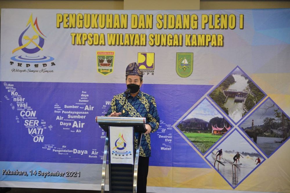 Gubernur Riau Hadiri Pengukuhan TKPSDA WS Kampar
