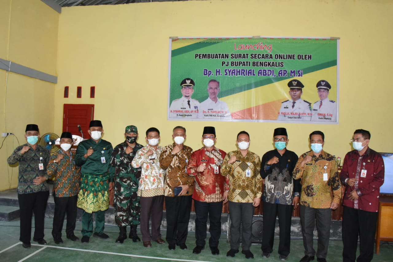 Pj Bupati Launching Pembuatan Surat Secara Online