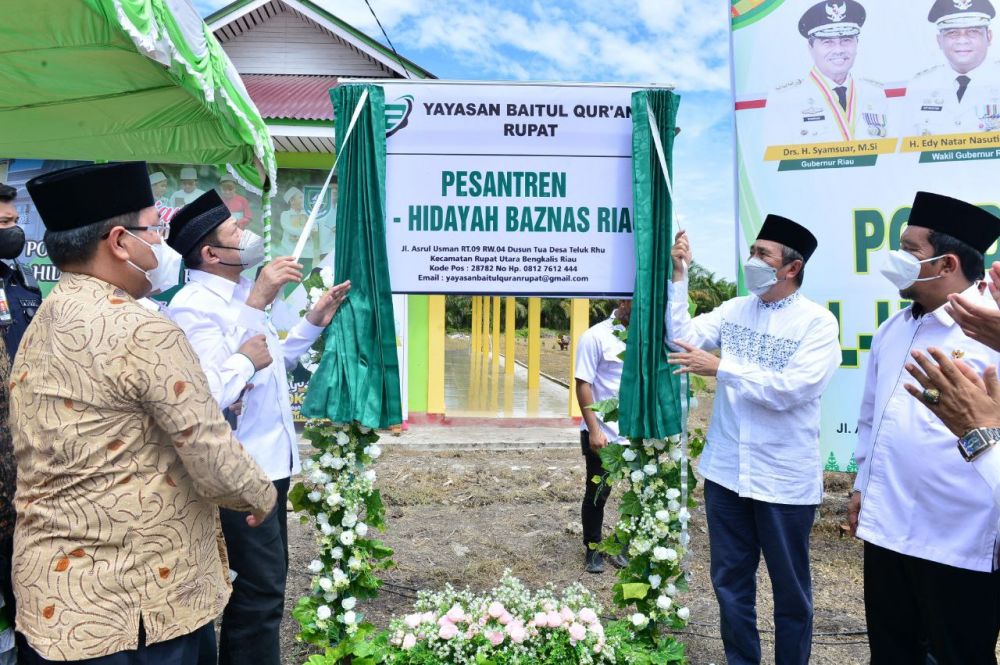 Gubernur Riau Resmikan Ponpes di Pulau Terluar Indonesia