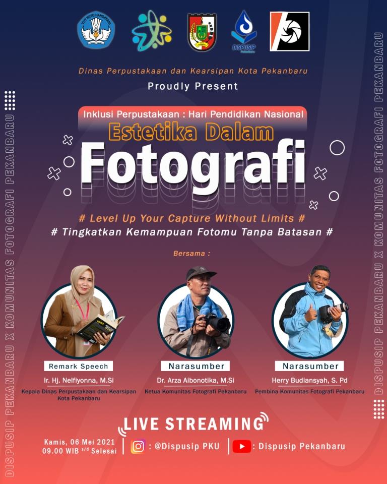 Dispusip Pekanbaru Gelar Talkshow Estetika Dalam Fotografi